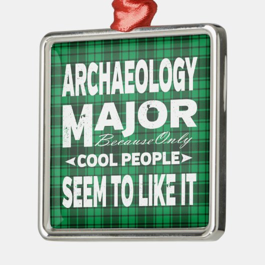 Archeology College Major Studenten Green Play Metalen Ornament (Links)