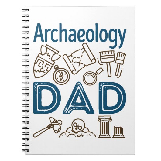Archeology Dad Archeoloog Vaderdag Notitieboek (Voorkant)