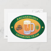 Archeology Drink Team Briefkaart (Voorkant / Achterkant)