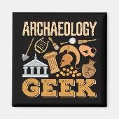 Archeology Geek Professor Student Archeoloog Magneet (Voorkant)