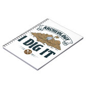 Archeology I Dig it Archeology Archaeoloog Notitieboek (Linkerzijde)