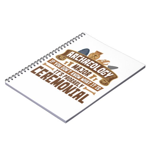 Archeology Major Student Funny Ceremonial Notitieboek (Linkerzijde)