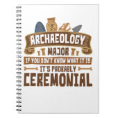 Archeology Major Student Funny Ceremonial Notitieboek (Voorkant)