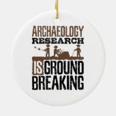 Archeology Research is baanbrekend Keramisch Ornament (Achterkant)