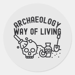 Archeology - Way of Living, Archeology Gezegde Ronde Sticker