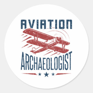 Archeoloog Archaeolgy Ronde Sticker