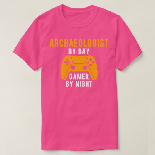 Archeoloog bij games t-shirt (Design voorkant)