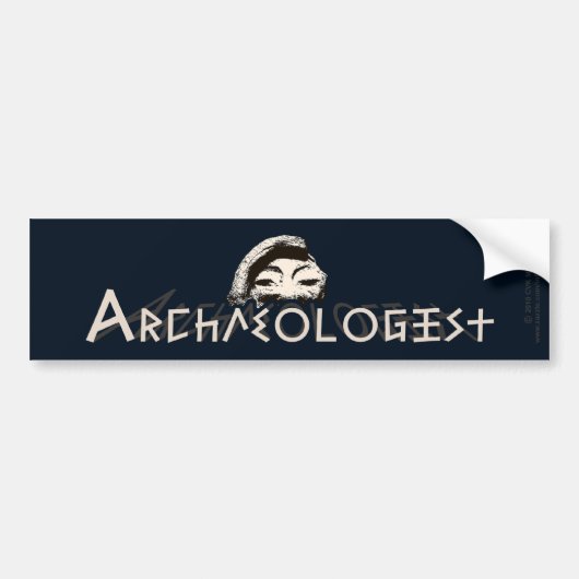 Archeoloog Bumpersticker (Voorkant)