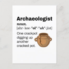 Archeoloog Definition Crackpot Briefkaart