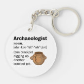 Archeoloog Definition Crackpot Sleutelhanger (Achterkant)
