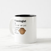 Archeoloog Definition Crackpot Tweekleurige Koffiemok (Voorkant links)