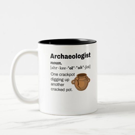 Archeoloog Definition Crackpot Tweekleurige Koffiemok (Links)