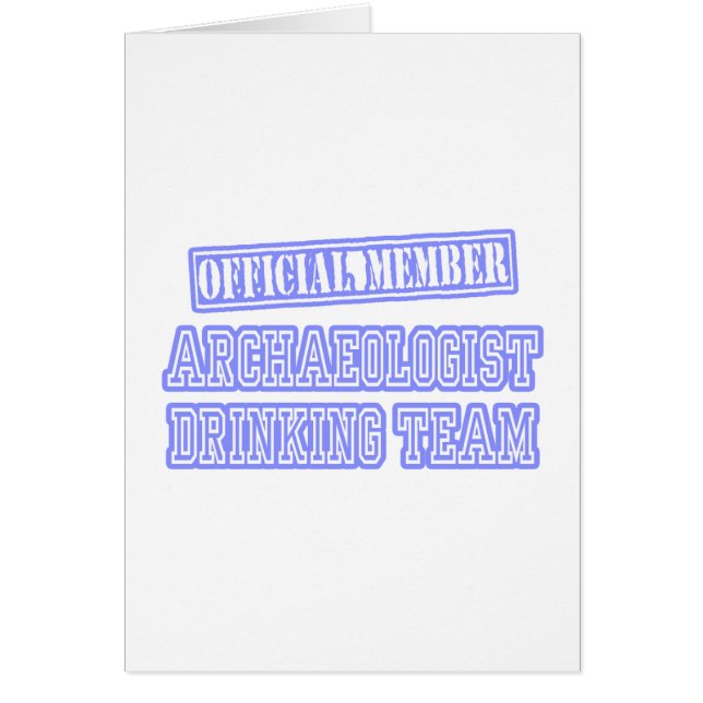 Archeoloog Drink Team (Voorkant)