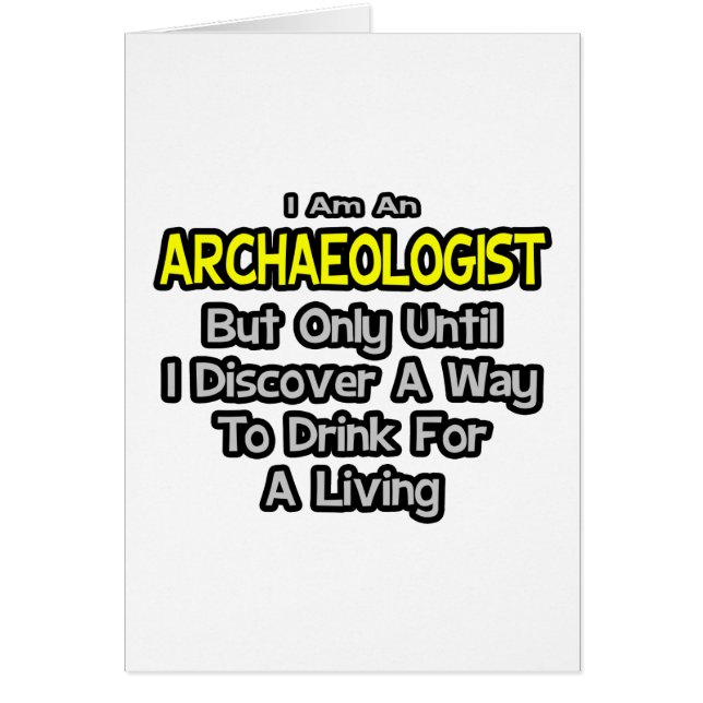 Archeoloog.. Drink voor een Living (Voorkant)