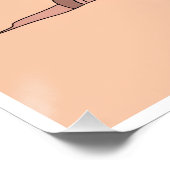 Archeoloog eenvoudige one-line art continu perfect poster (Hoek)