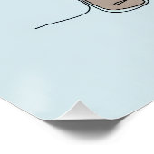 Archeoloog eenvoudige one-line art continu perfect poster (Hoek)