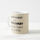 Archeoloog en koffiedeskundige zijn praktisch perf koffiemok (Voorkant links)