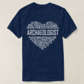Archeoloog hart t-shirt (Design voorkant)