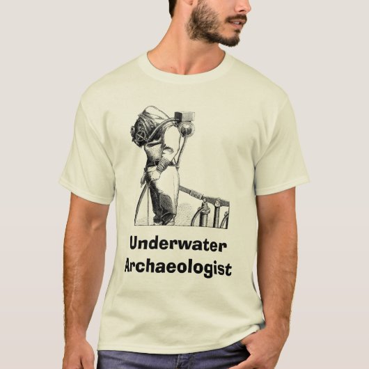 Archeoloog onderwater t-shirt (Voorkant)