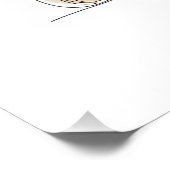 Archeoloog one line art continu eenvoudig perfect poster (Hoek)