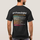Archeoloog T-shirt (Achterkant)