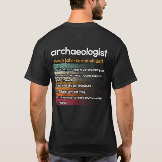Archeoloog T-shirt (Achterkant)