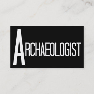 Archeoloog zwart-wit Visitekaartje