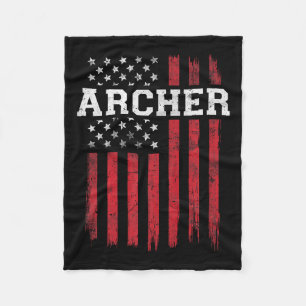 Archer Amerikaanse vlag USA Patriot Patriottisch B Fleece Deken