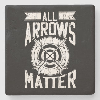 Archer Archery All Arrows Matte Costume Gift Stenen Onderzetter