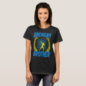 Archer Archery Brother Bow Arrow Archery T-shirt (Voorkant volledig)