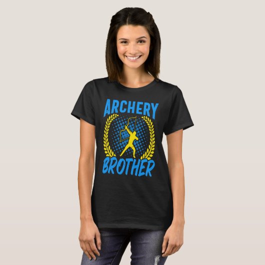 Archer   Archery Brother Bow Arrow Archery T-shirt (Voorkant volledig)