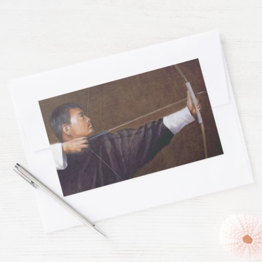 Archer Bhutan Rechthoekige Sticker (Envelop)