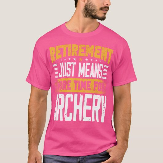 Archer Bowman Archery Bowhunter Hunter met pensioe T-shirt (Voorkant)