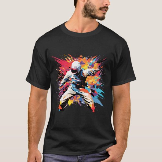 Archer Bowman Portret Fighter Mistery Shadow Art T-shirt (Voorkant)