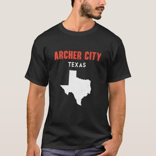 Archer City Texas USA State America Travel Texas T-shirt (Voorkant)