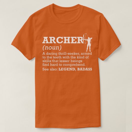 Archer Definition Archer Archery T-shirt (Design voorkant)