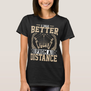 Archer die ik beter zie van een verafgelegen boog t-shirt