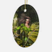 Archer Elf Keramisch Ornament (Links)