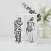 Archer en crossbowman briefkaart (Staand voorkant)