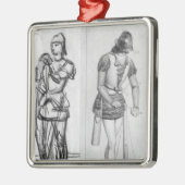 Archer en crossbowman metalen ornament (Links)