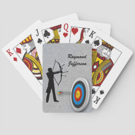 Archer en Target personaliseren met naam Pokerkaarten