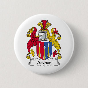 Archer Family Crest Ronde Button 5,7 Cm