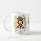 Archer, Geschiedenis, Betekenis en de Mok Crest (Links)