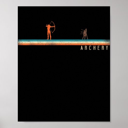 Archer Girl Retro  doel Poster (Voorkant)