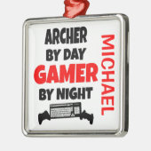 Archer houdt van het spelen van videogames metalen ornament (Links)