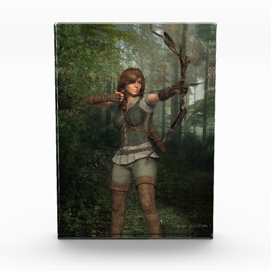 Archer in de Forest Fantasy Art Fotoblokken (Voorkant)
