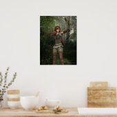 Archer in Forest Fantasy Art Print (Keuken)