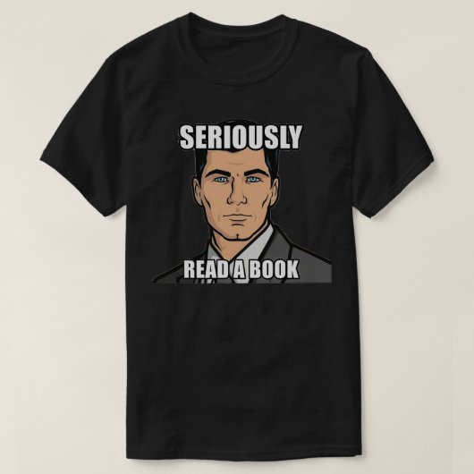 Archer leest een boek voor hoe je ants Archer Drin T-shirt (Design voorkant)