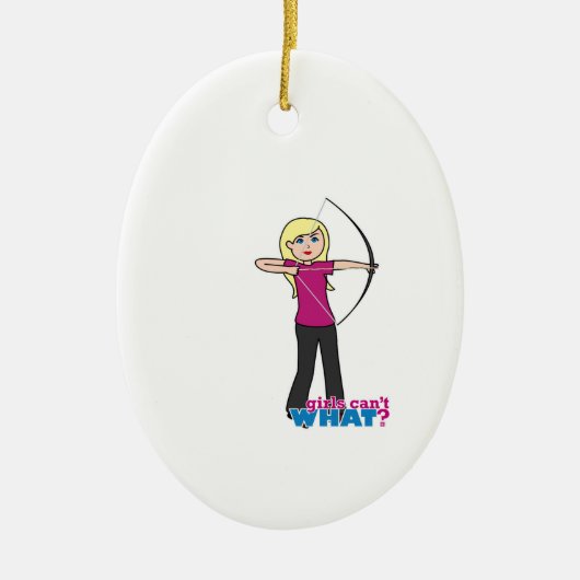 Archer - Licht Keramisch Ornament (Voorkant)