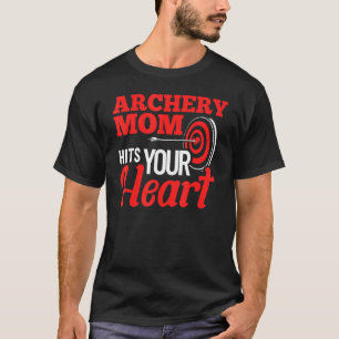Archer mamma Bow Arrow Game Moeder Quote Arching S T-shirt